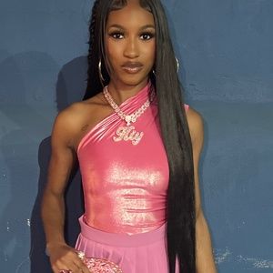 Metallic Pink Coucoo Bodysuit